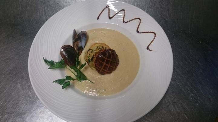 Bisque fruits de mer Beaujolais