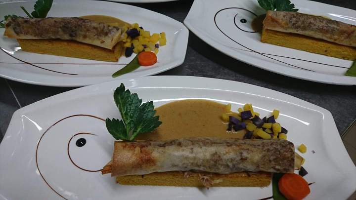 Entrée restaurant traditionnel Beaujolais